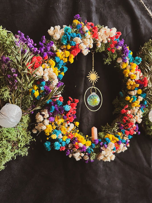 Corona flores Triple Diosa