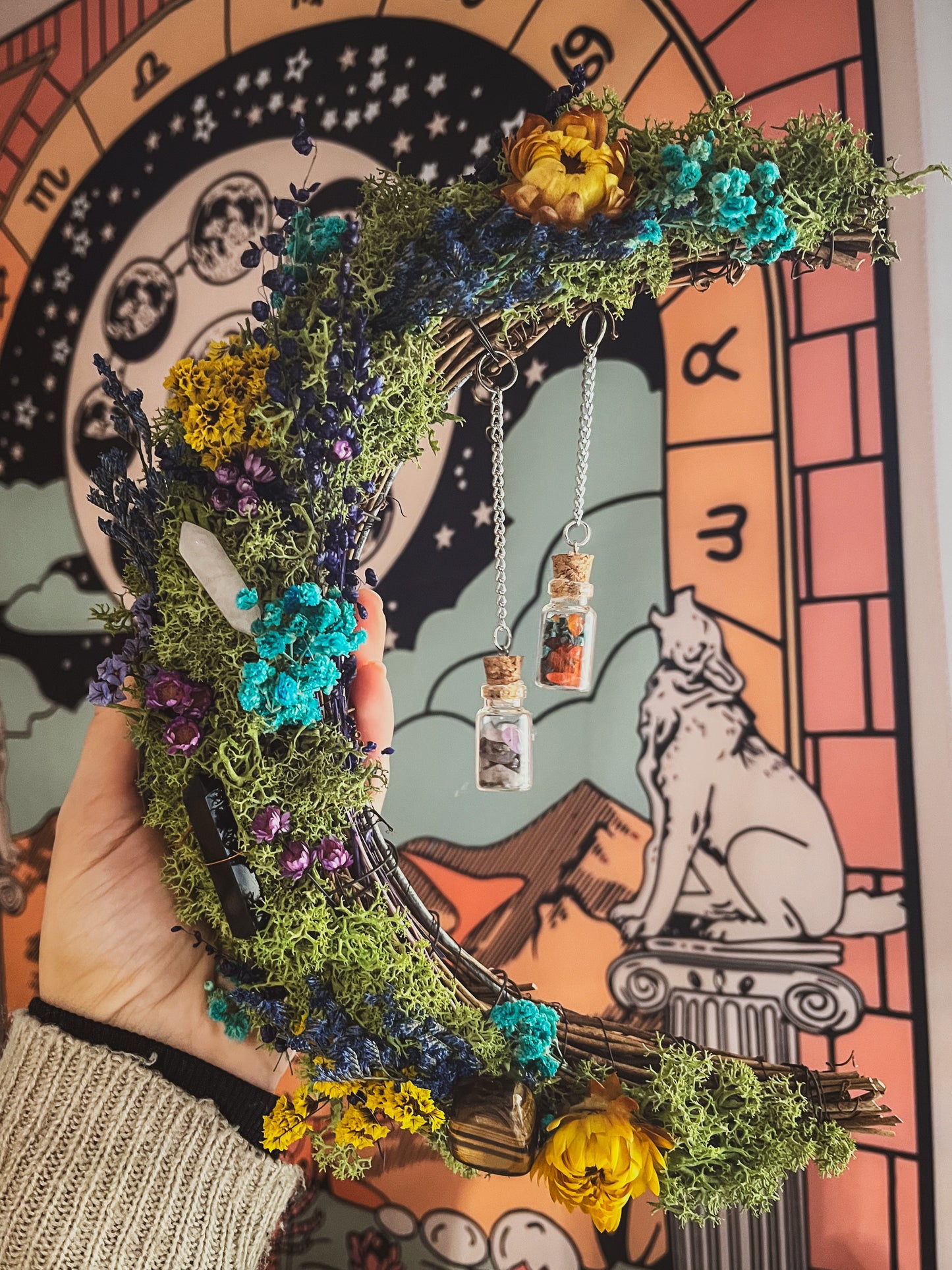 Corona flores personalizada