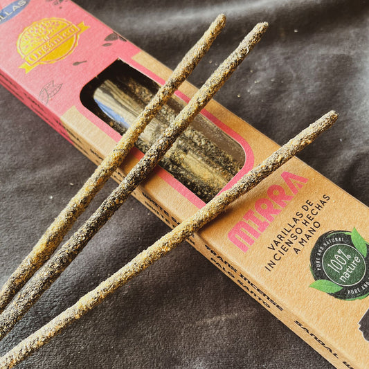 Incienso Orgánico artesanal (lavanda, mirra, romero o sándalo)