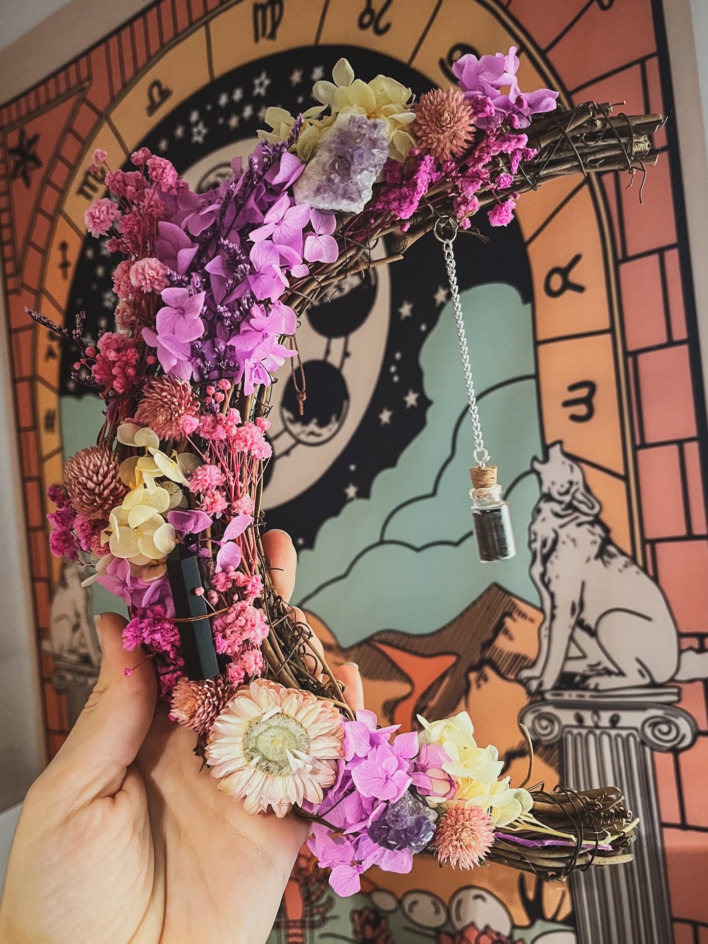 Corona flores personalizada