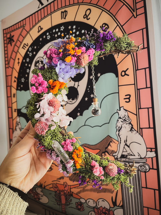 Corona flores personalizada