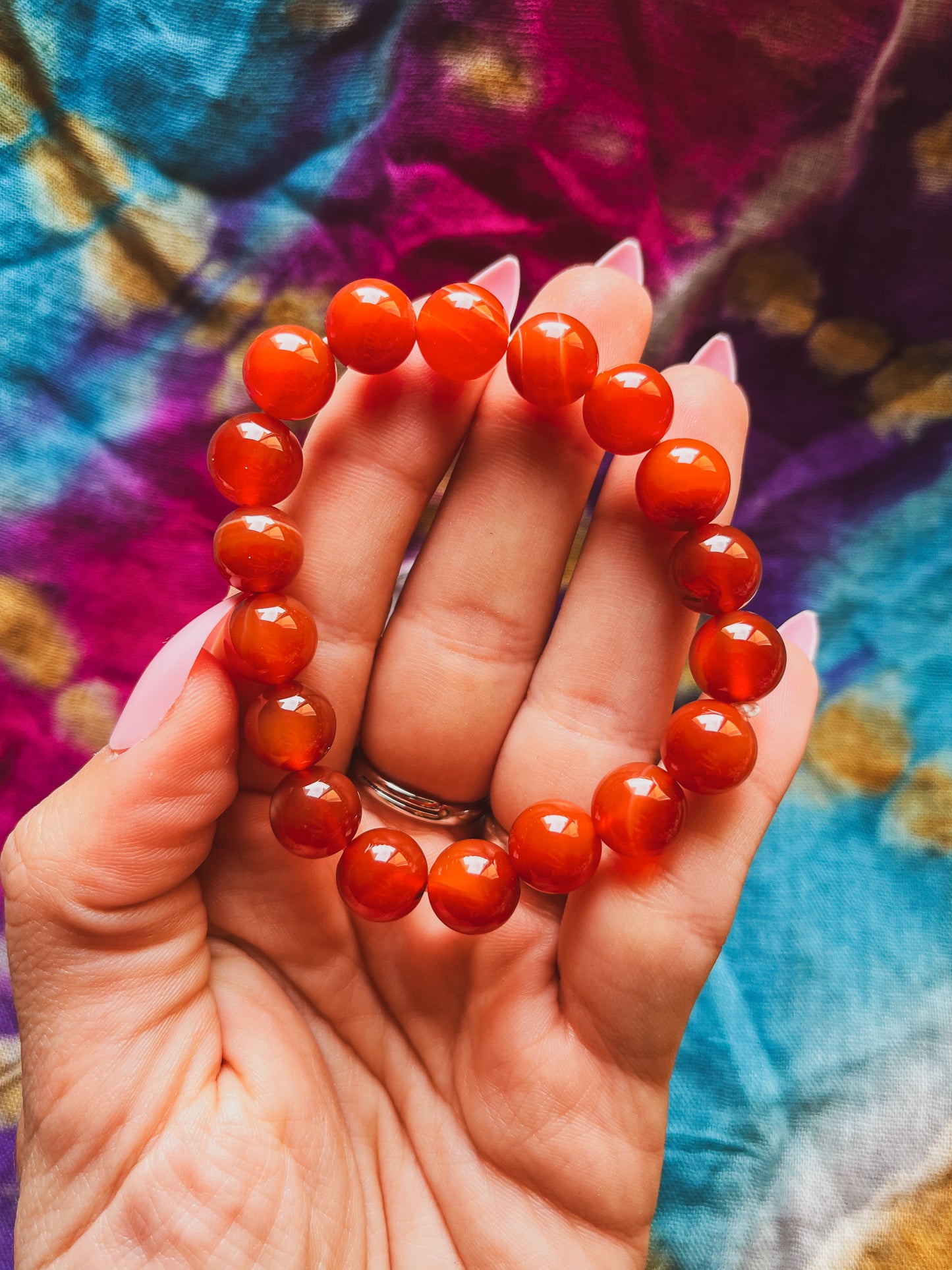 Pulsera elástica carneola