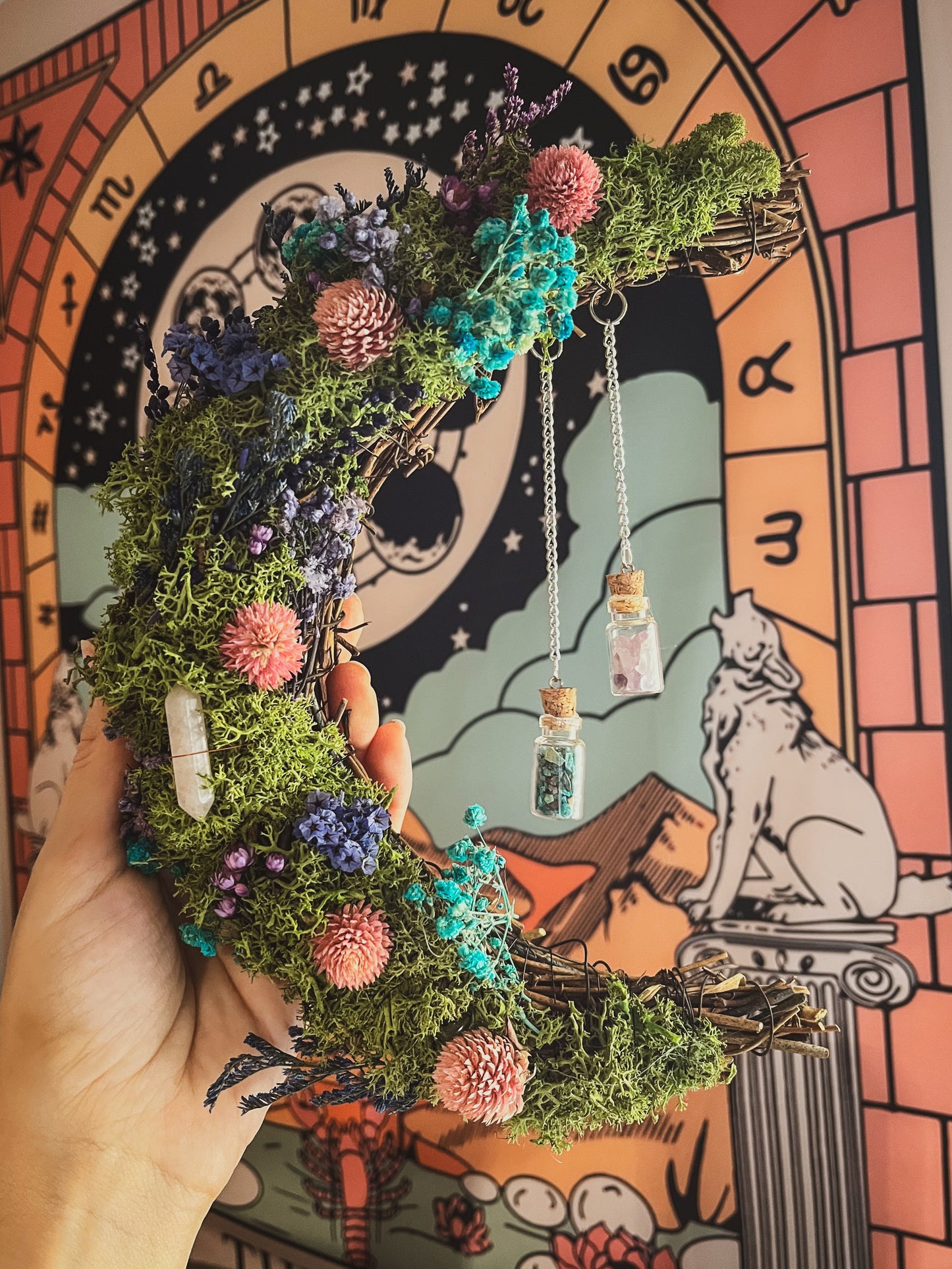 Corona flores personalizada