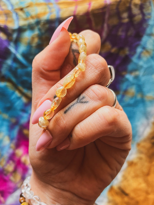 Pulsera cuentas irregulares