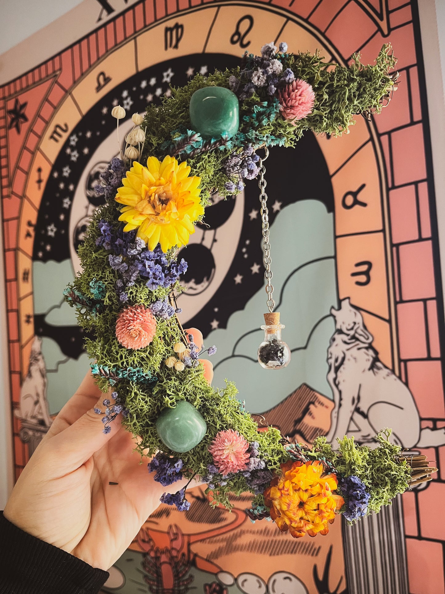 Corona flores personalizada
