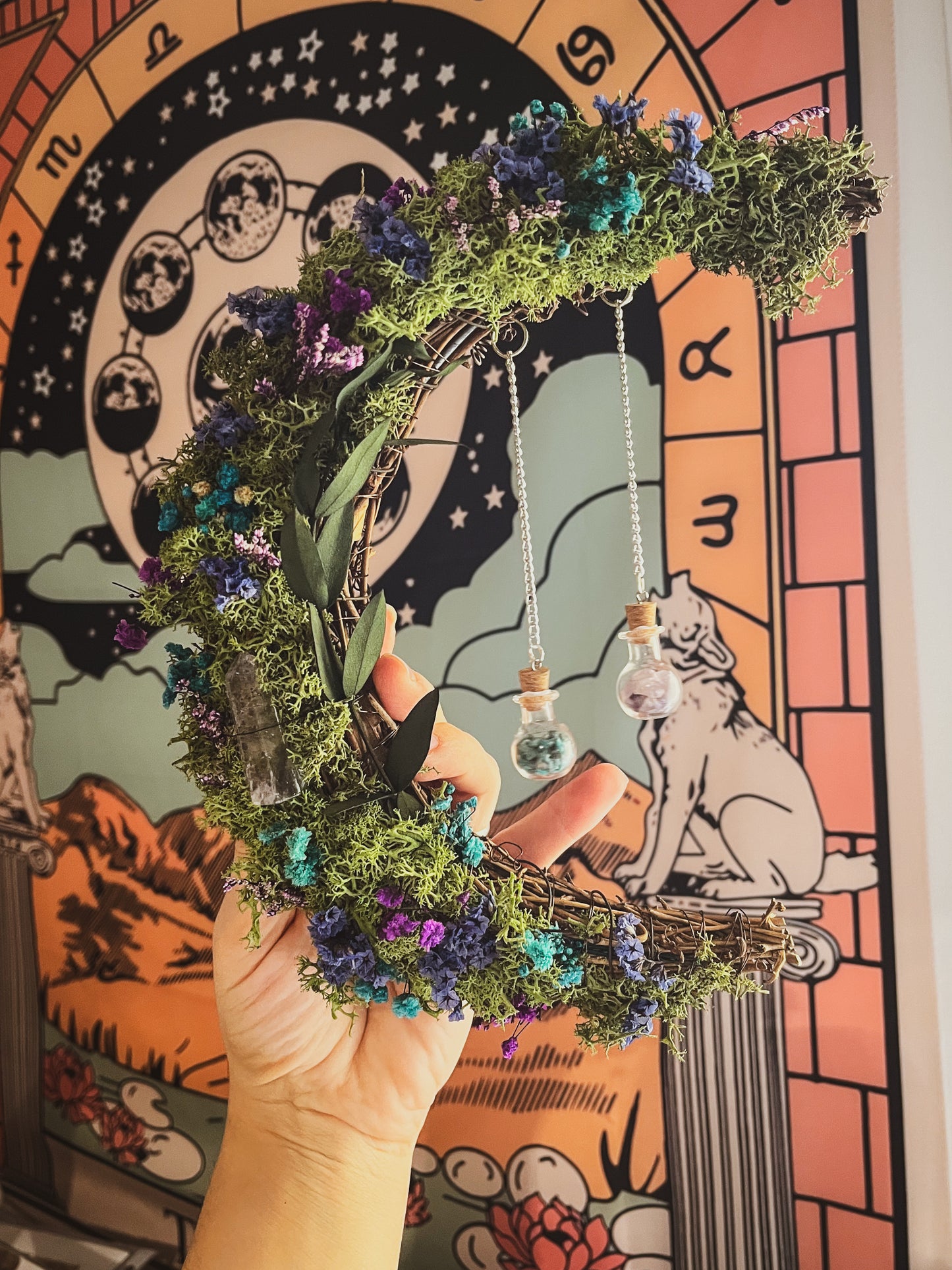 Corona flores personalizada