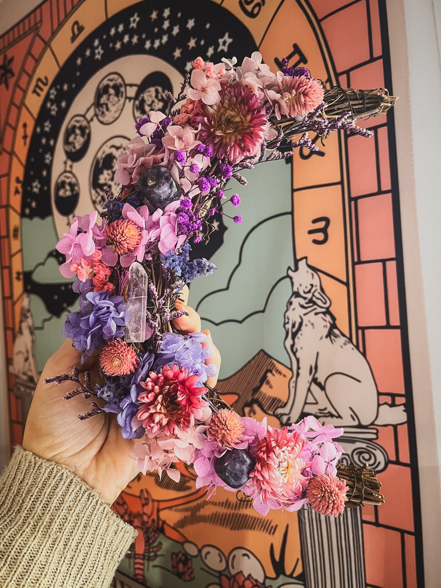 Corona flores personalizada