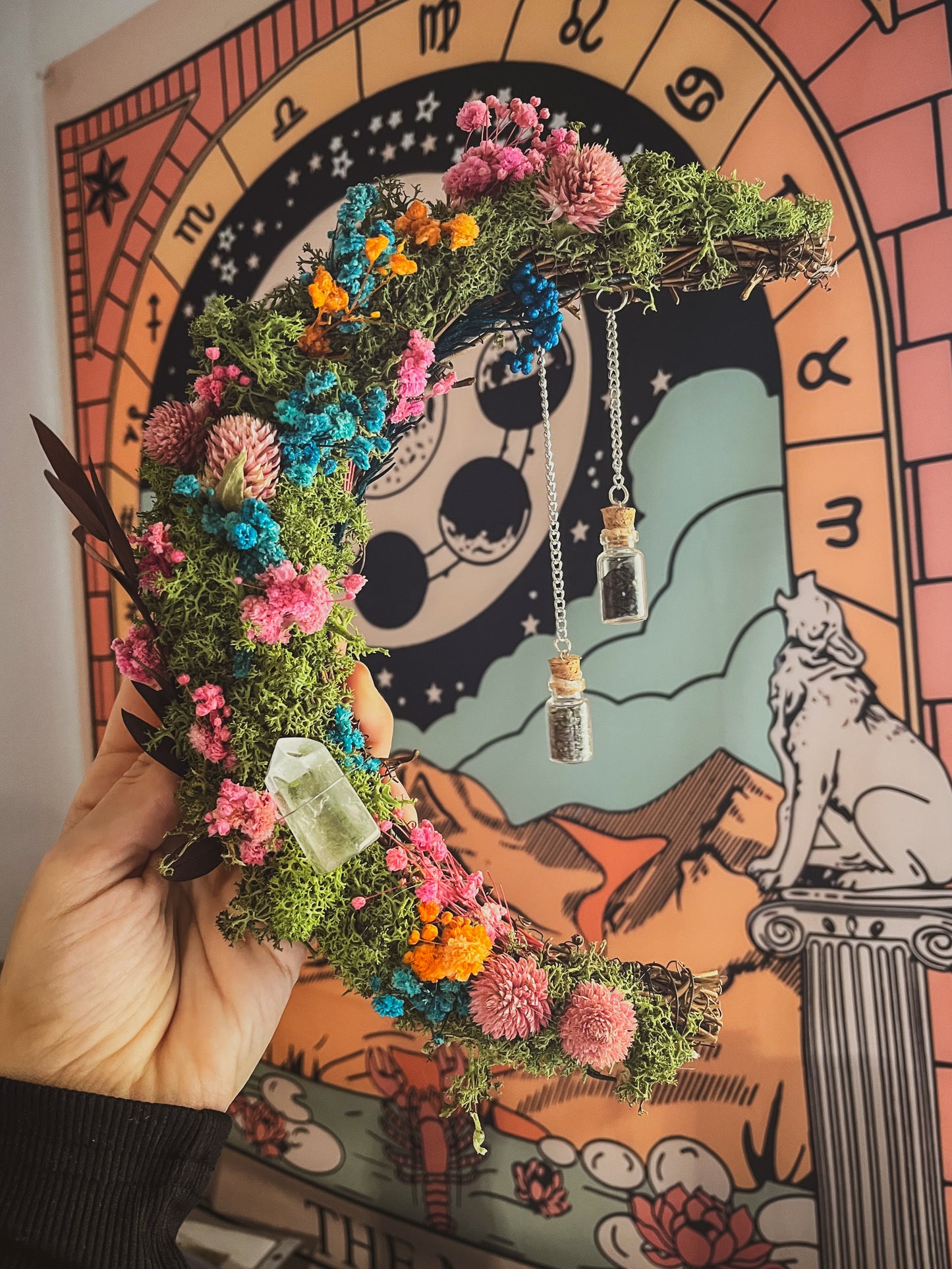 Corona flores personalizada