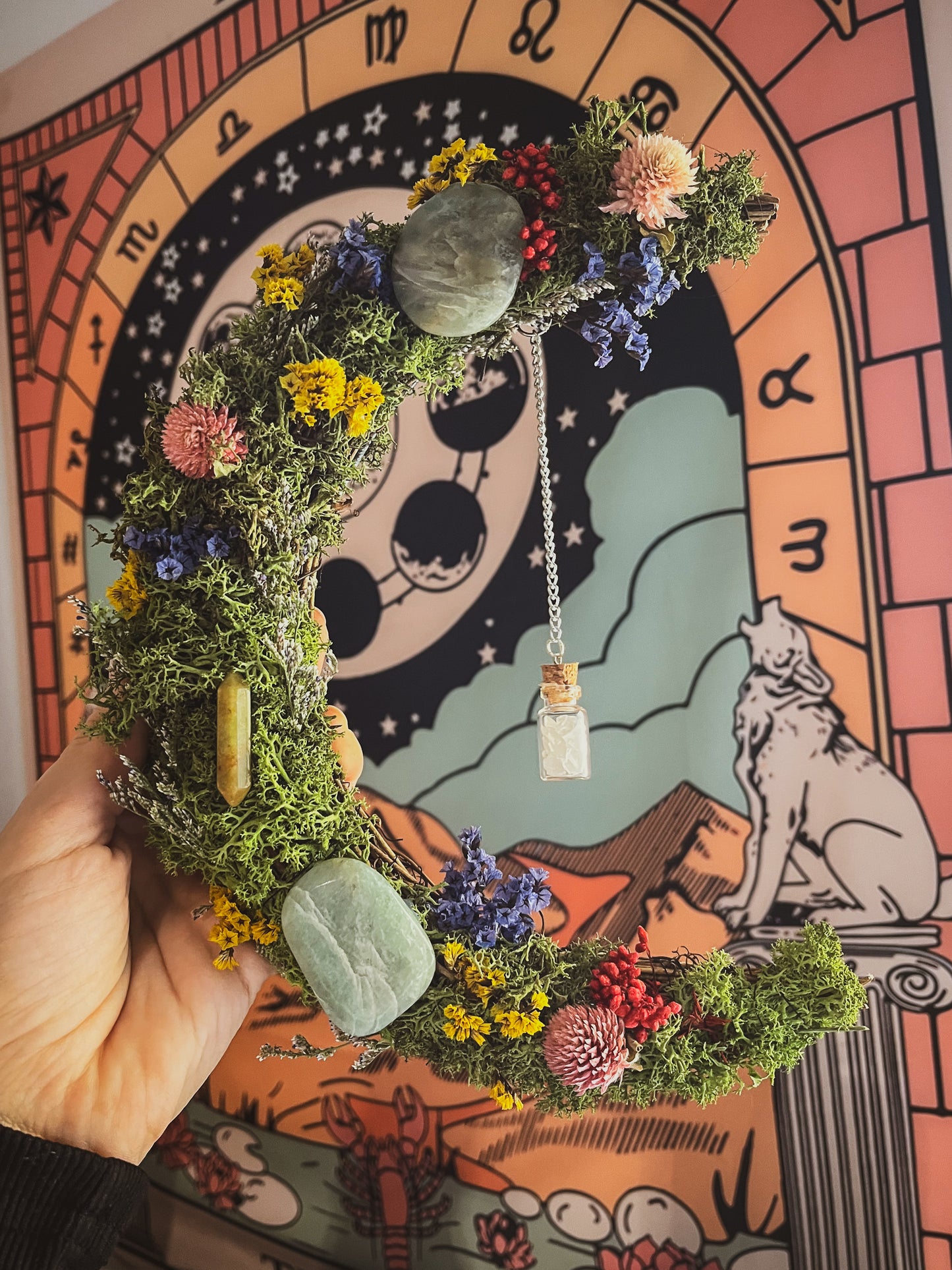 Corona flores personalizada