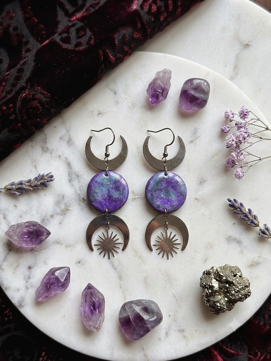 Pack pendientes Triple Diosa y Hécate