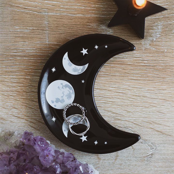 Platito para joyas luna negra