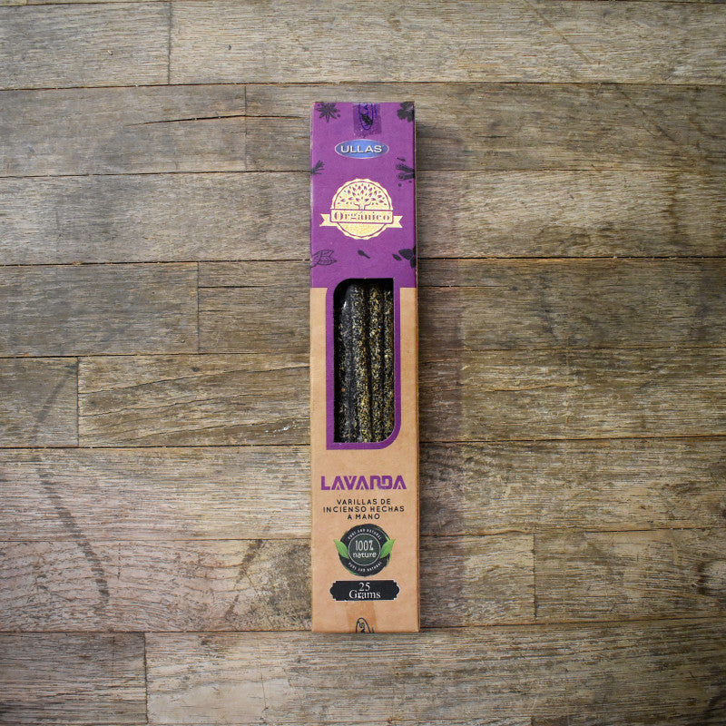 Incienso Orgánico hecho a mano (lavanda, mirra, romero o sándalo)