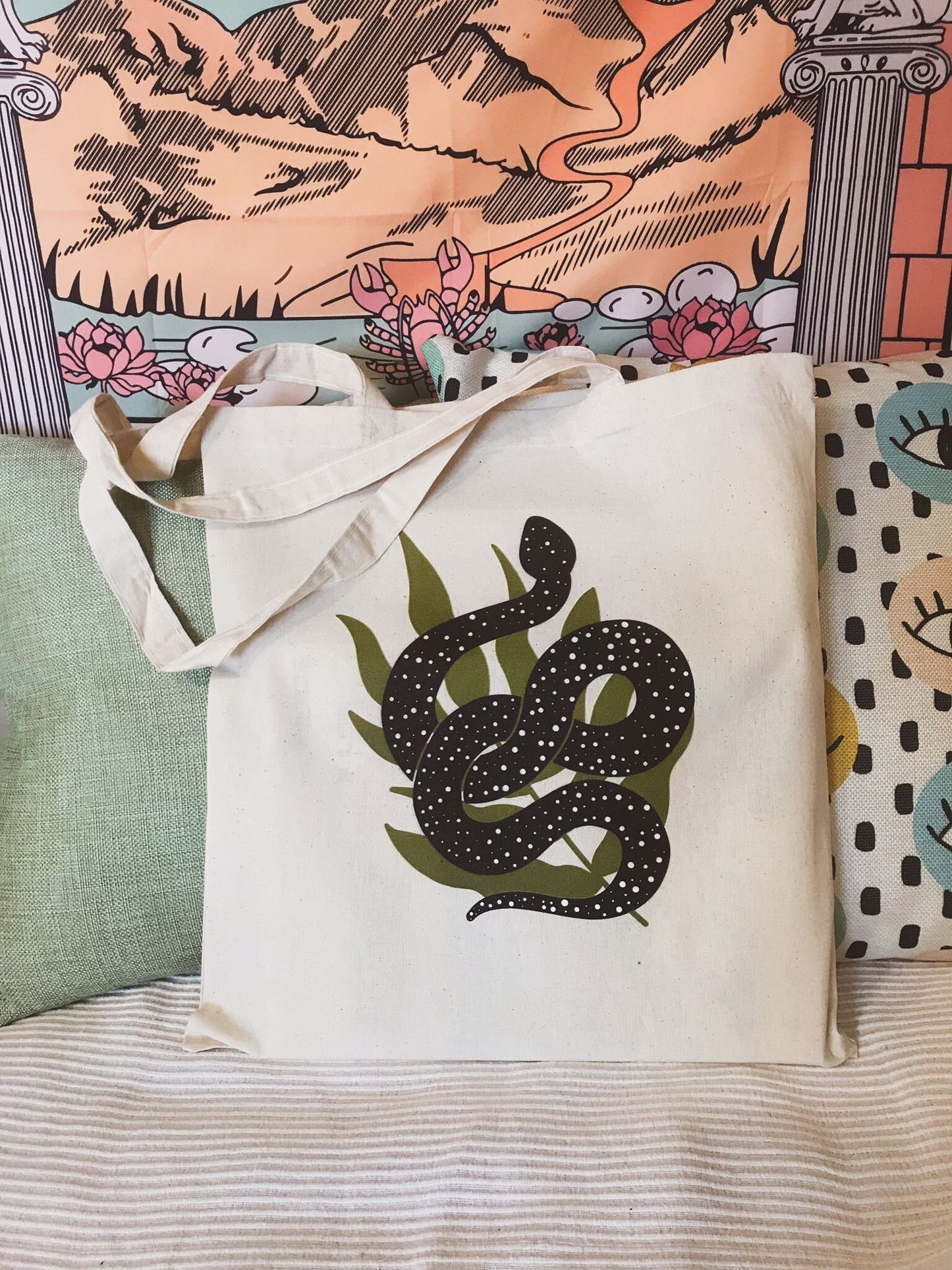 Tote Bag Serpiente de Lunares