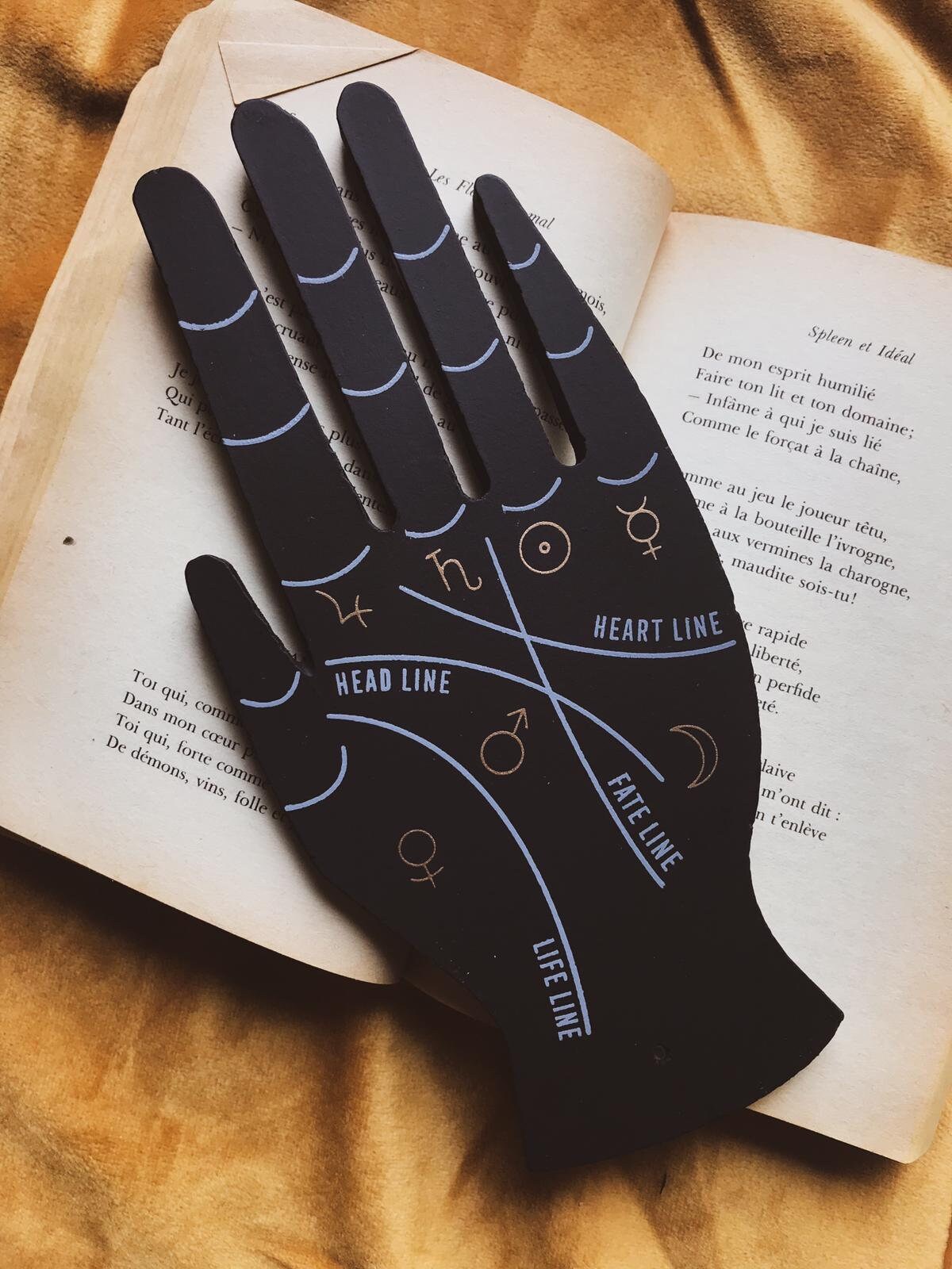 Soporte para Incienso Mano Palmistry (incluye caja de incienso)