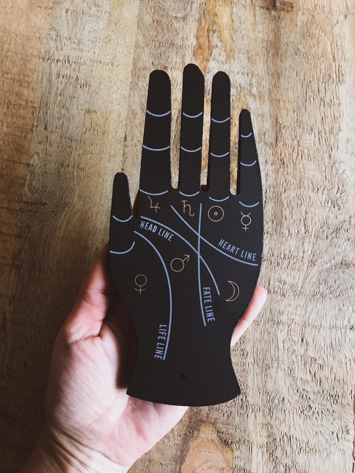 Soporte para Incienso Mano Palmistry (incluye caja de incienso)
