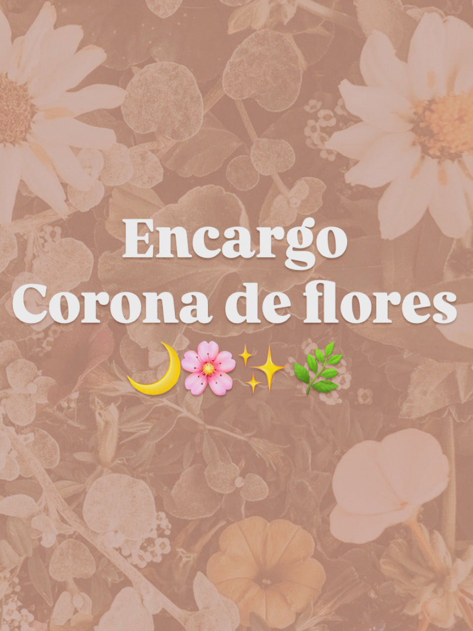 Corona flores Luna (encargo)