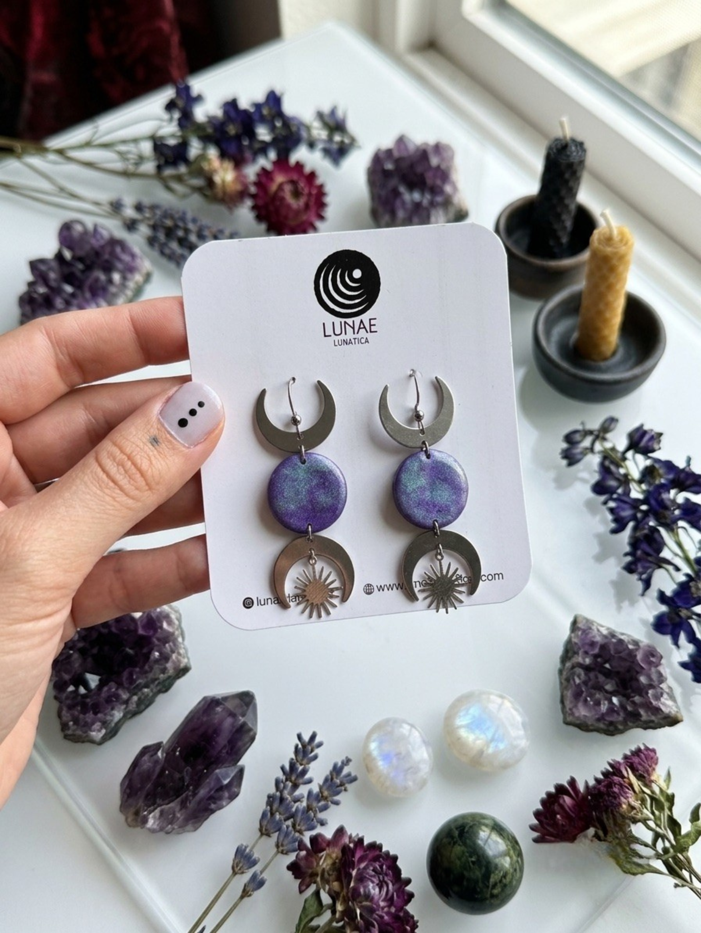Pendientes Triple Diosa