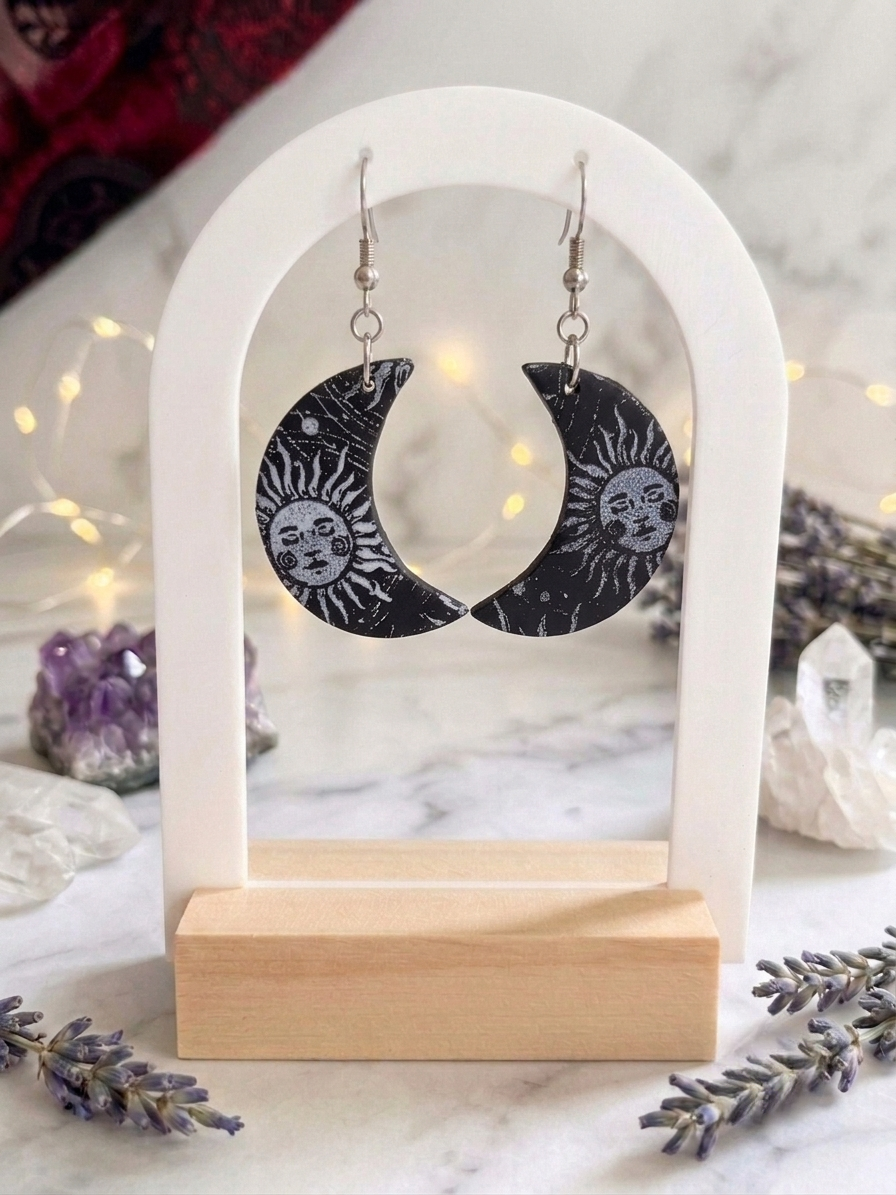 Pendientes Luna de Media Noche