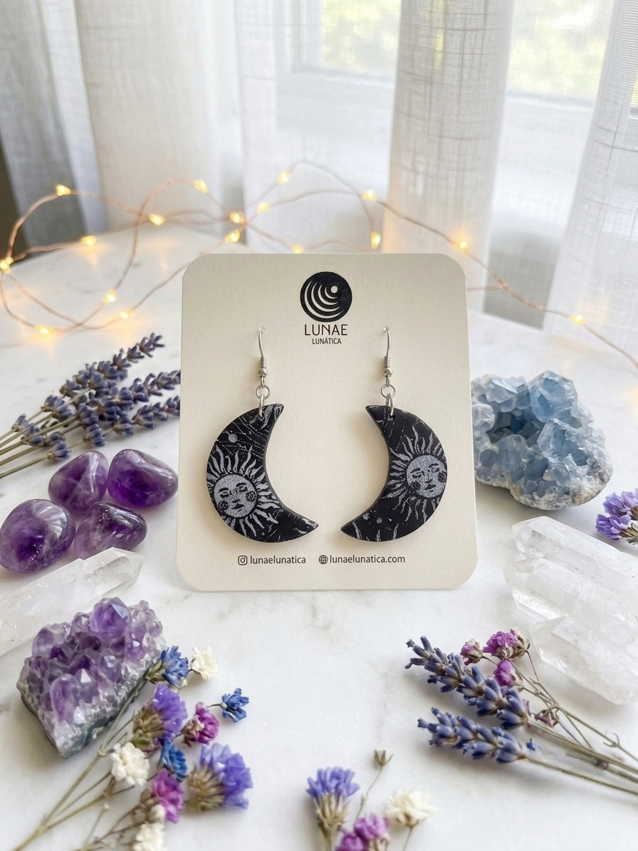 Pendientes Luna de Media Noche