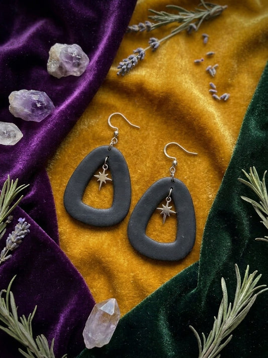Pendientes Astrea negro