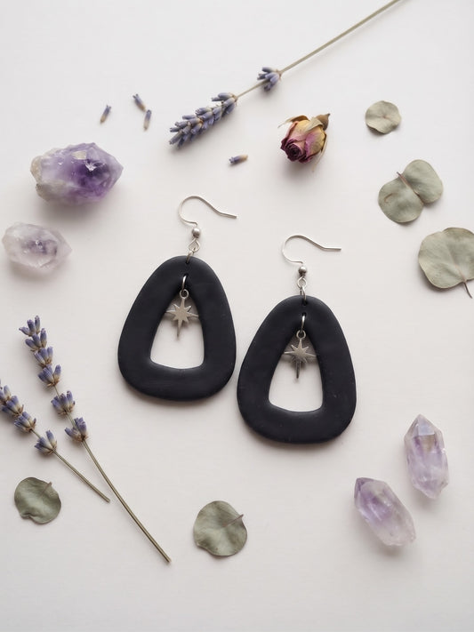Pendientes Astrea negro