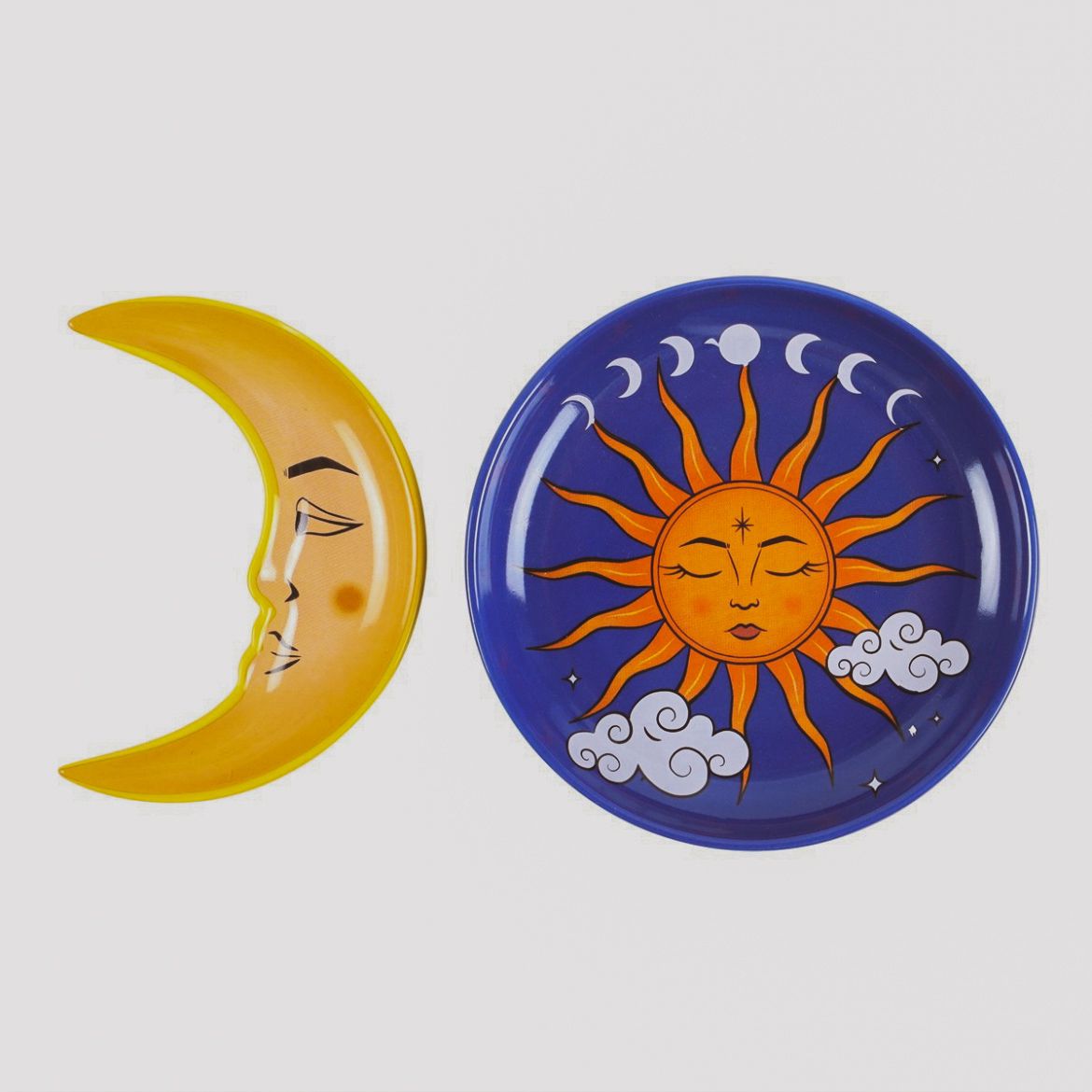 Platito sol y luna (2 unidades)