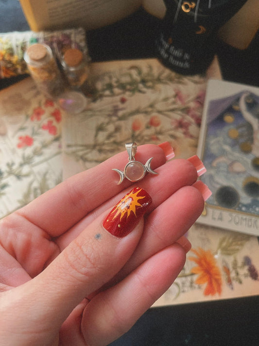 Colgante Triple Diosa plata de ley