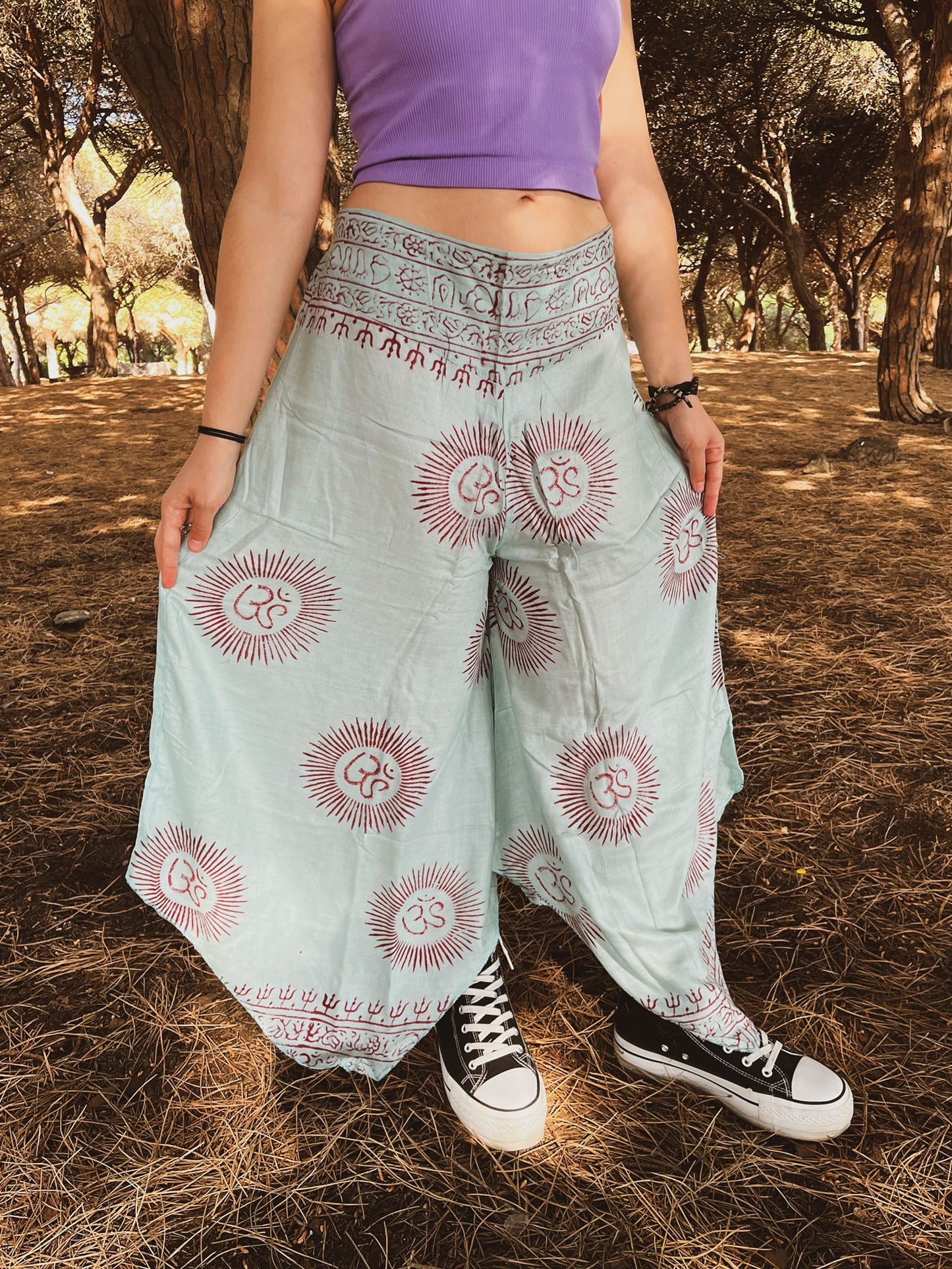 Pantalón de rayón