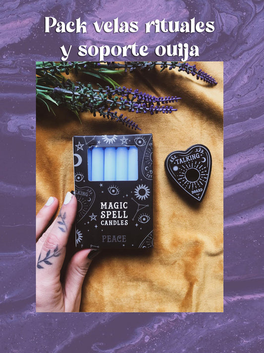 Pack velas + soporte ouija